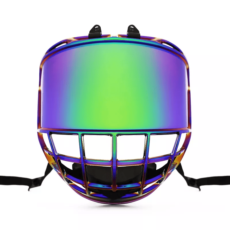 Anti-Fog Chrome Senior Ice Hockey Cage -kuplavisiiri